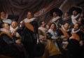 The Banquet of the Officers of the Saint George Militia Company, 1627 painting by Frans Hals